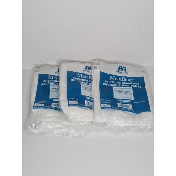 Medi-Brief by Medi-Tech 1 PK/2 EA Seamless Knit Pants 2XLarge/3XLarge MBS20002 - Picture 2 of 5